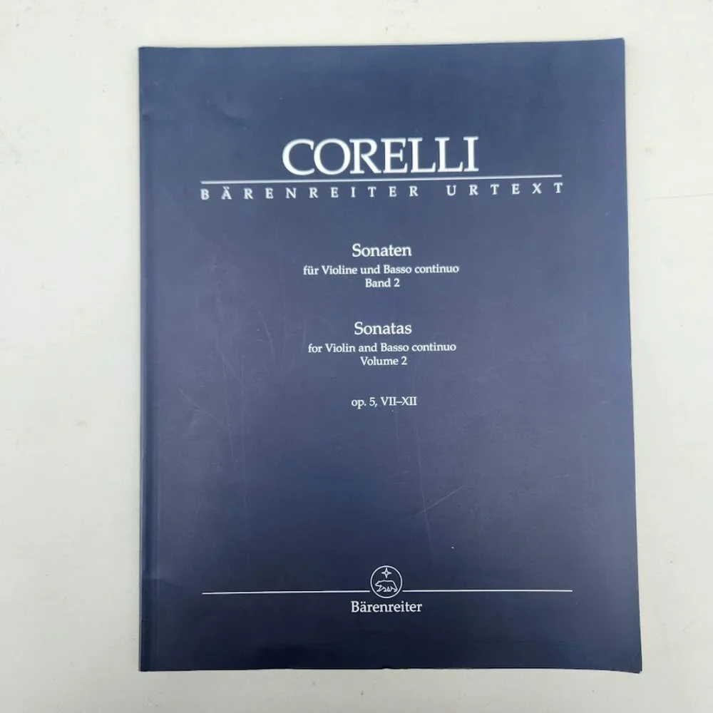 Twelve Sonatas for Violin and Basso Continuo Volume 2 urtext Arcangelo Corelli B